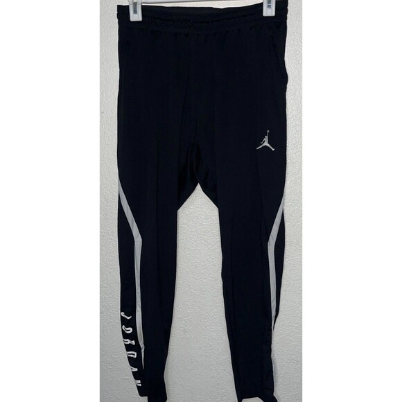 Jodan Dri Fit Athletic Track Pants Men Size 2XL Black/White Stripes - Picture 6 of 13
